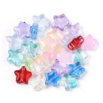 Transparent Glass Beads GLAA-F112-02B-1-1