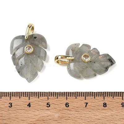 Natural Labradorite Pendants GG-CBA105B-01K-G-1