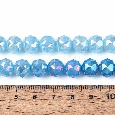 Anti-Tarnish Electroplate Glass Beads Strands GLAA-N064-10mm-03-1