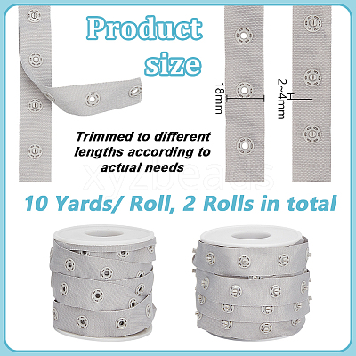 10 Yards Snap Button Tape OCOR-OC0001-65D-1