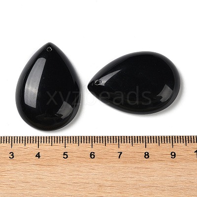 Natural Obsidian Pendants G-M416-08B-06-1