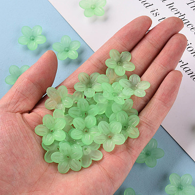 Frosted Acrylic Bead Caps MACR-S371-08A-733-1
