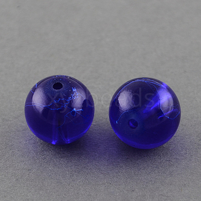 Drawbench Transparent Glass Beads Strands X-GLAD-Q012-10mm-22-1