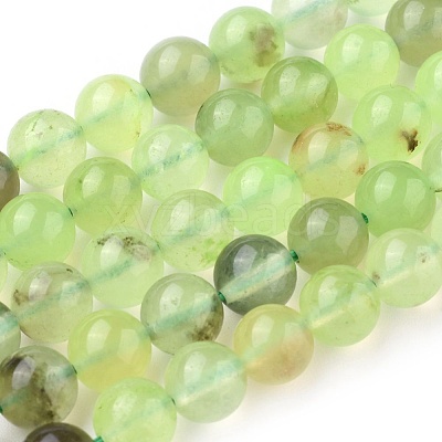 Natural Prehnite Beads Strands X-G-I250-01D-1