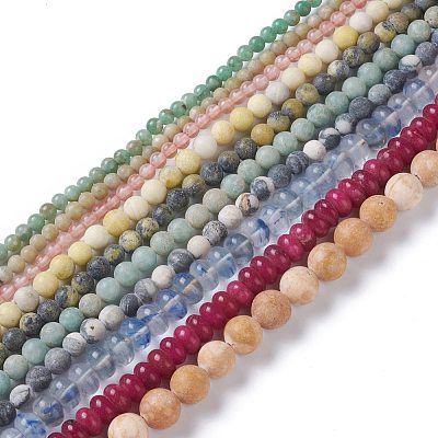 Natural Mixed Gemstone Beads Strands G-H245-05-1