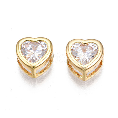 Brass Clear Cubic Zirconia Multi-Strand Links KK-N233-150-1