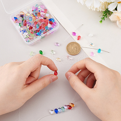 200Pcs 20 Colors Handmade Lampwork Beads LAMP-GA0001-11-1