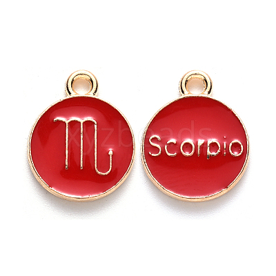 Alloy Enamel Pendants LS-ENAM-S124-01B-07L-1