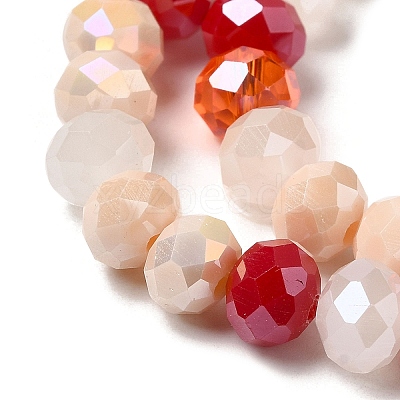 Glass Beads Strands EGLA-A034-M8mm-27-1