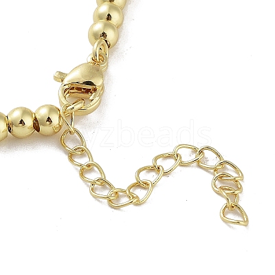 Brass Beaded Necklaces X-NJEW-L170-08D-G-1