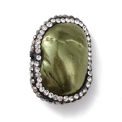 Electroplated Natural Freshwater Shell Nuggets Beads SHEL-F005-09A-1