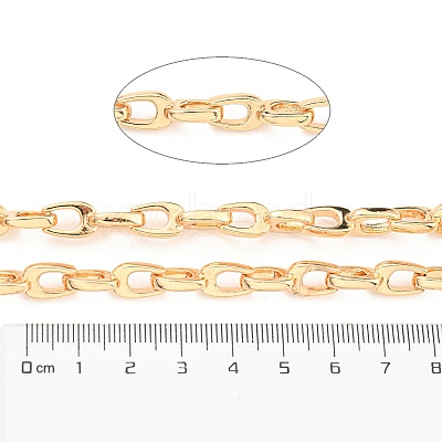 Alloy Teardrop Link Chains LCHA-K001-02G-1