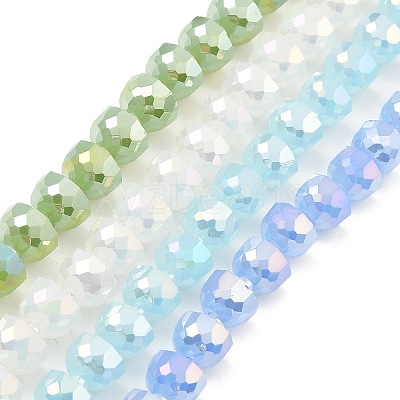 AB Color Plate Glass Beads Strands EGLA-P051-02A-A-1