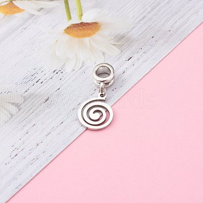 304 Stainless Steel European Dangle Charms PALLOY-JF00624-03-1