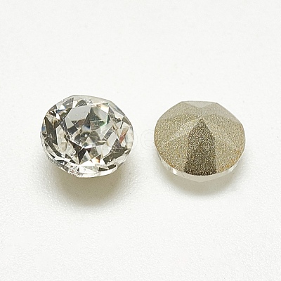 Pointed Back Glass Rhinestone Cabochons RGLA-T110-6mm-001-1