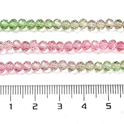 Transparent Painted Glass Beads Strands DGLA-A034-T3mm-A18-1
