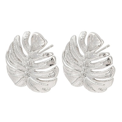 Brass Stud Earring Findings KK-Z099-04P-03-1