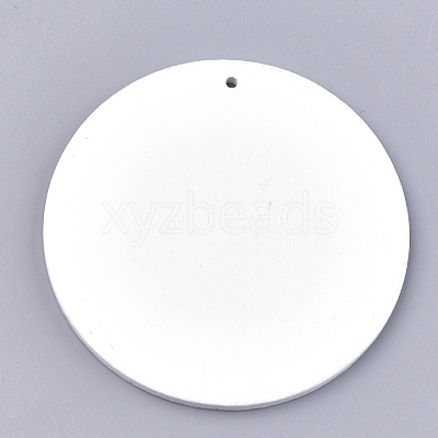 Printed Wooden Big Pendants X-WOOD-S042-03-1