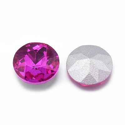 Pointed Back Glass Rhinestone Cabochons RGLA-T029-8mm-10-1
