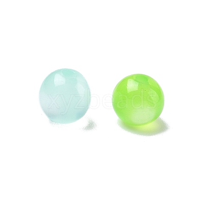 Round Imitation Cat Eye Resin Beads RESI-R157-8mm-M-1