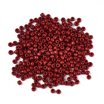 8/0 Opaque Colours Round Glass Seed Beads X-SEED-A010-3mm-45B-1