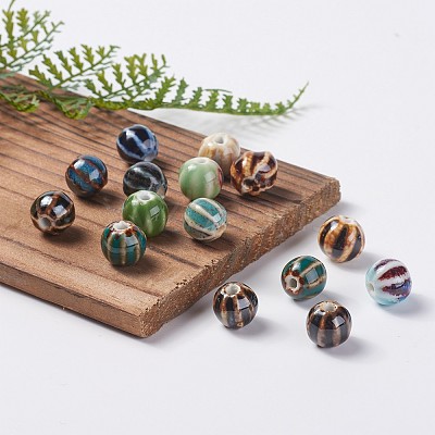 Handmade Porcelain Beads X-PORC-S498-24-M-1