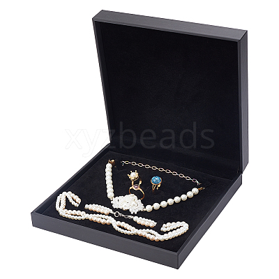 PU Leather Jewelry Set Storage Gift Box CON-WH0104-09-1