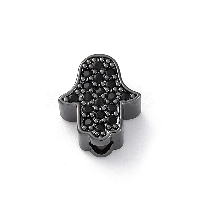 Brass Cubic Zirconia Beads KK-S510-43B-1