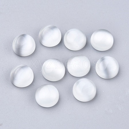 Cat Eye Cabochons GLAA-P039-A06-8mm-1