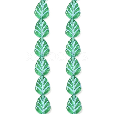 Czech Pressed Glass Beads GLAA-I061-41B-1