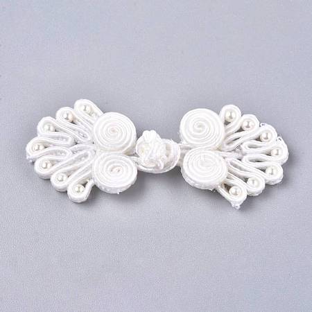 Handmade Chinese Frogs Knots Buttons Sets BUTT-WH0014-29Y-1
