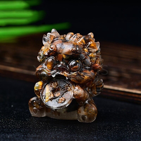 Natural Tiger Eye PiXiu Display Decorations PW-WG22F9A-09-1