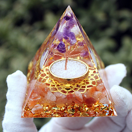 Orgonite Pyramid Resin Energy Generators PW-WG427A5-06-1