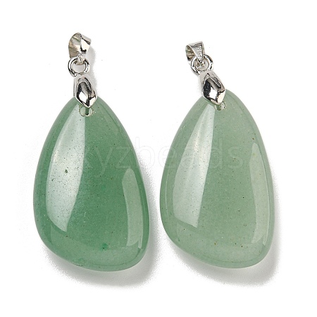 Natural Green Aventurine Pendants G-G147-02P-07-1