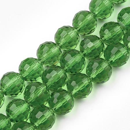 Transparent Glass Bead Strands GLAA-R095-8mm-14-1