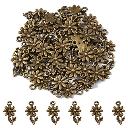 Tibetan Style Alloy Pendants TIBEP-YW0001-03AB-1