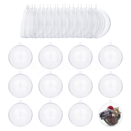 ARRICRAFT 30Pcs Openable Transparent Plastic Pendants CON-AR0001-10-1