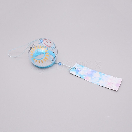 Japanese Round Painting Glass Wind Chimes CF-TAC0001-03D-1