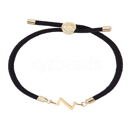 1Pc Adjustable Nylon Cord Slider Bracelets for Women BJEW-LP0001-32Z-01-1