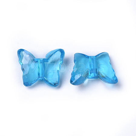 Transparent Acrylic Beads TACR-WH0002-03H-1