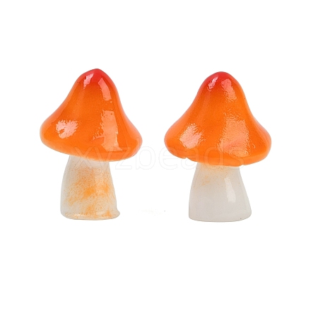Mushroom Themes Resin Display Decorations DJEW-S002-01A-1