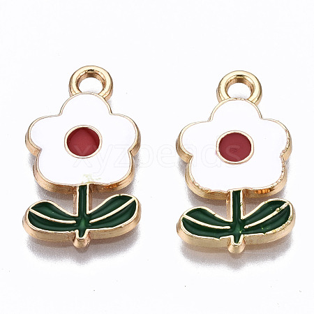 Eco-Friendly Zinc Alloy  Pendants X-ENAM-R051-12-04G-NR-1