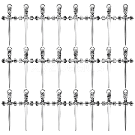 60Pcs Tibetan Style Alloy Pendants FIND-SC0023-91-1
