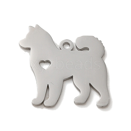 Non-Tarnish 304 Stainless Steel Pendants STAS-O005-13P-1