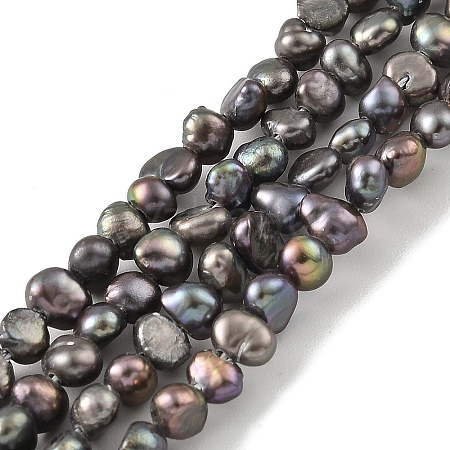 Dyed Natural Cultured Freshwater Pearl Beads Strands PEAR-A006-01B-1
