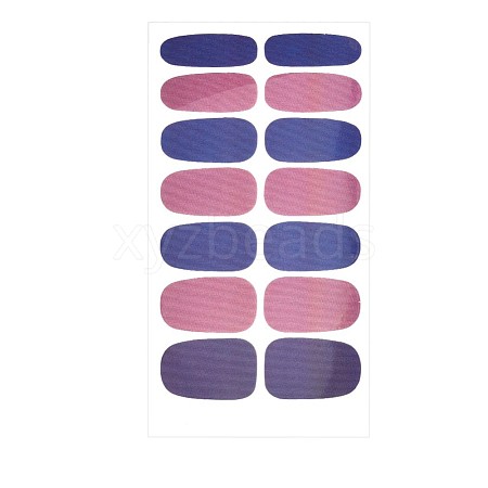 Colorful Flower Tartan Full Cover Glitter Nail Wraps Nail Polish Stickers MRMJ-S056-DA248-1