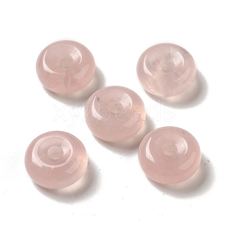 Natural Rose Quartz European Pendants G-M397-01B-1