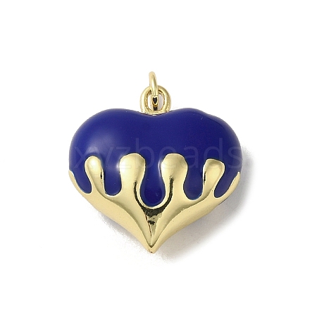 Rack Plating Brass Enamel Pendants KK-S366-05G-05-1