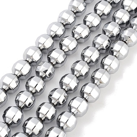 Electroplate Non-magnetic Synthetic Hematite Bead Strands G-F300-30-01-1