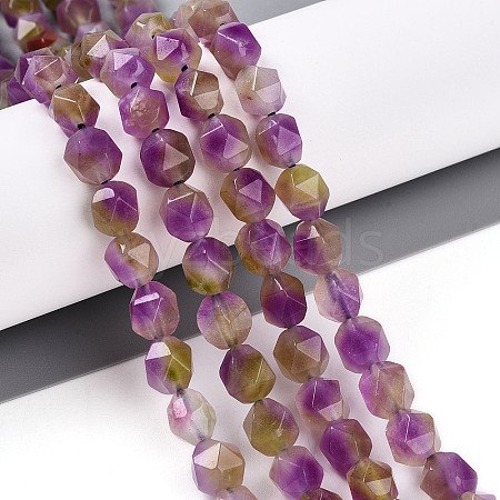 Dyed Natural White Jade Beads Strands G-T139-8mm-45P-1